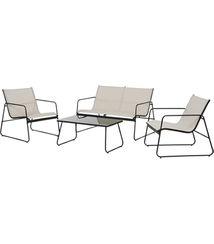 SVITA Brooklyn Bistro tuinmeubelset, 3-delig, rotan, outdoor, tuinlounge, terras, balkon, tuinzitgroep met 2 sessels en tafel, zwart