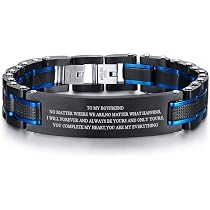 Pulsera De Acero Inoxidable "Para Mi Esposo" - Regalo Sentimental De Cumpleaños O Aniversario, Ajustable Y Resistente