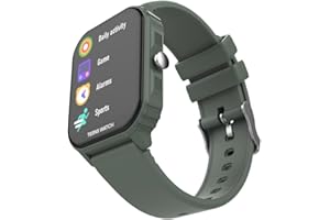 LEKUS R-Start Smartwatch Niños Reloj Inteligente niño con 8 Juegos Educativos, +10 Deportes, alarmas, Gran Pantalla táctil de 1,69",para Adolescentes niños y niñas de 8 a 15 años (Verde Bosque)