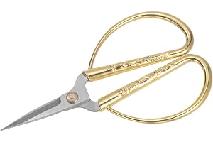 Quarkzman 5,1" Bonsai Sax Metallhandtag Snickarmönster Guldton