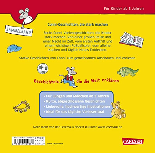 Book's Cover of LESEMAUS Sonderbände: Conni-Geschichten, die stark machen: Sechs Vorlesegeschichten in einem Band