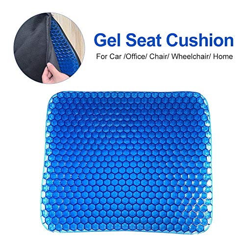Ksruee Nouveau Coussin de siège en Gel Cool pour soulagement de la Pression, pour Automobile, Maison, Bureau et Chaise, pour Douleur à la Queue et sciatique