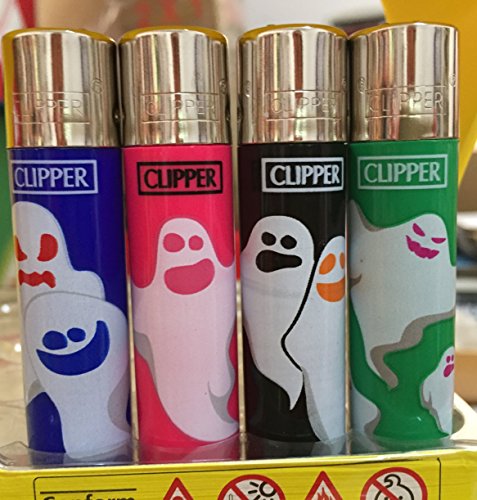 Preisvergleich Produktbild '4 Stück Feuerzeuge Clipper "Phantom (großes Modell)