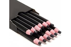 Tutoy 12 Pcs Marker Peel Off Chinagraph Grease Crayon De Cire pour Métal Verre Tissu - Noir