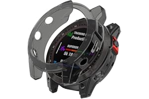Tyogeephy Etui ochronne na ekran kompatybilne z Garmin Fenix 7X, miękkie etui z TPU, akcesoria do smartwatchów, etui, odporne na zarysowania, pełna osłona ochronna do Garmin Fenix 7X