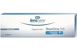 LENSCARE SeeOne 58 Tageslinsen, 5 Stück/BC 8.6 mm/DIA 14.2 mm / -0.25 Dioptrien