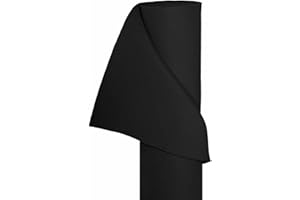 ‎HAGA HaGa® Filz Bastelfilz Filzstoff Dekostoff Filzwolle 1,5m Br. (Meterware) schwarz - flexibel - einfache verarbeitung - sehr stabil