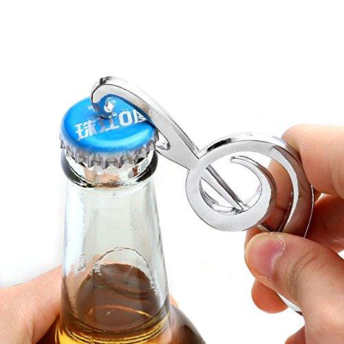 Mogoko 5x Flaschenöffner Set aus Edelstahl Lustig 5 Design Bottle Opener einfach zu öffner - 2