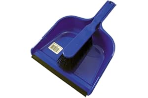 Ramon Hygiene Kehrschaufel und Besen, mit steifen Borsten, Blau