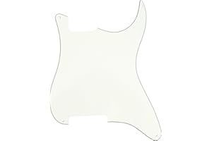 Musiclily 4 Agujeros Pickguard Golpeador Sin Agujeros Fresados y potenciómetros para Guitarra ST-Style,3 capas Pergamino