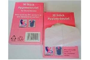 CARMESIN 10x30 St. Hygienebeutel PE-HD Polybeutel nachfüll Hygiene bags Nachfüllbeutel 12,5 x 8,5 x 2 cm 10 Schachteln je 30 St.