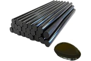 REDGO Hot Melt Glue Sticks, Pack of 50 Sticks, 100 x 7mm Ideal for Household Repairs, Arts and Crafts, Woodworking, Crafting, Plastics, Fabric, Ceramics, Black