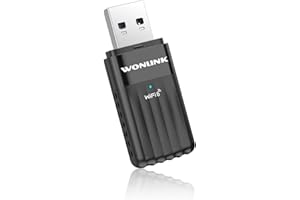 ‎WONLINK WONLINK WLAN Stick für PC, AX900 Bluetooth5.3 WiFi6 USB Adapter Dongle Dual Band Internet WiFi Stick für PC/Desktop/Laptop, USB WLAN Adapter mit Eingebauter Treiber Kompatibel mit Windows 11/10, WPA3