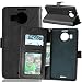 Produktbild Nancen Nokia Microsoft Lumia 950 XL Lederhülle Neu Style Acht Farbe Weich PU Flip Case Ledertasche/Schutz Etui, Einfach Vintage Kollektion Karten Slot Foto Wallet Hülle Handy Tasche Zubehör