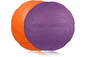 PETCUTE Dog Frisbee Dog flying Disc interactive Toy for dog Dogs Training frisbee 2 Pieces ø 20 cm