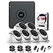 Produktbild Hiwatch Hikvision 8 Kanäle, 1080P, HD-TVI-Sicherheitskamera-System, komplettes Kit mit 6 x 1080P wetterfeste Dome-Kamera, bequemer E-Mail-Alarm mit Bildern, unterstützt P2P Smartphone Fernüberwachung