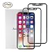 Produktbild iPhone X Schutzfolie, iPhone 10 Panzerglas, Auckly 3D Full Coverage Displayschutzfolie, 9H Gehärtetem Glas Folie, Anti-Kratzer Anti-Fingerabdruck Screen Protector für iPhone X Edition (2 Stück)