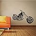 Produktbild OKJK Schlafzimmer Aufkleber, Motorrad Wandaufkleber Kinderzimmer Cooles Design Selbstklebende Wasserdichte Vinyl Kunst Aufkleber Wandtattoo Dekoration