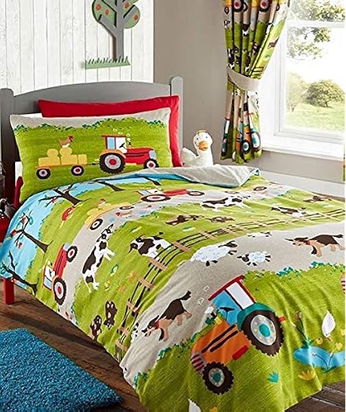 tractor cot bedding
