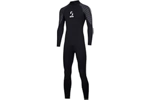 ZCCO Combinaison de plongée en néoprène de qualité supérieure pour Homme - 3 mm - Manches Longues - pour la pêche au Lancer, la plongée avec Tuba, Le Surf, Le canoë, la plongée sous-Marine