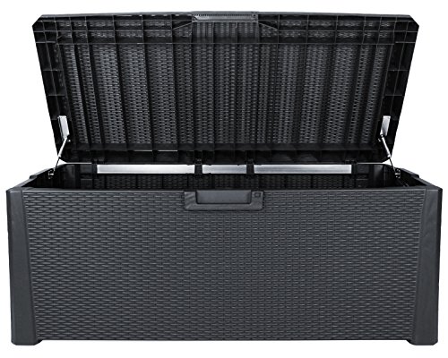 XL Toomax Kissenbox anthrazit 560 Liter Inhalt – mit Sitzfläche 380 kg Tragtkraft – absolut wasserdicht – abschließbar - 2