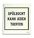 Produktbild Spüllappen Spültuch mit Spruch (Spülsucht)