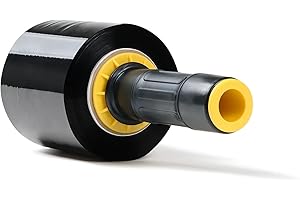 RAGO® Emballage déménagement noir Film à palette mini rouleaux Film déménagement Film emballage plastic wrap Film plastique Rouleau emballage colis-‎1x Noir 0,43 kg + distributeur