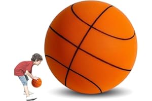 YGYZKJSD Silent Basketball,Quiet Basketball Indoor,Uncoated High-Density Foam Ball,Mute Basketball,Flexible Lightweight High Density Silent Indoor Basketball for Kids(No. 3)