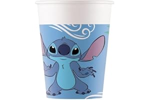 Procos Stitch Lot de 8 gobelets en papier