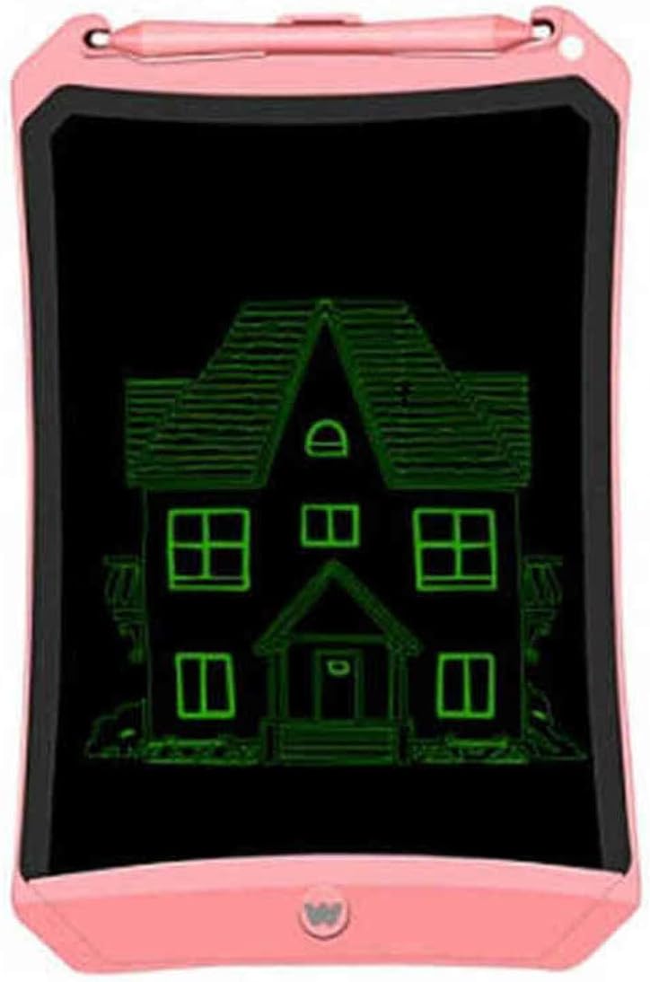 Woxter Smart Pad 90 Pink - Pizarra electrónica, Tableta de escritura de 9", Tonalidad Verde, Sensor de presión (10-200g), pila CR2016, Imanes para Nevera, color rosa