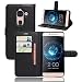 Produktbild Nadakin Letv LeEco Le Max 2 Hülle, Premium Leder Schutzhülle Flip Mappen Kasten Abdeckung,Handyhülle aus Taschenhülle mit Kreditkartenhaltern, Standfunktion, Geldbeutel, Magnetverschluss für Letv LeEco Le Max 2 (Schwarz)