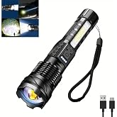 Valkyrie Şarjlı 7 Modlu Ultra G&uuml;&ccedil;l&uuml; LED El Feneri &Ccedil;akarlı &Ccedil;ok Fonksiyonlu Zoom 1500mAh