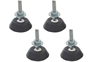 CAEXVEN Kit 4 Silent Blocks Antivibratorios Profesionales | Soportes Aire Acondicionado M8 180KG | Amortiguadores Caucho Alta Resistencia | Base Antivibración Industrial