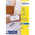 Avery Printable, customisable Parcel Mailing Labels, Inkjet Printers, 10 Labels per A4 Sheet, 1000 labels, QuickDRY (J8173) White, 100 Sheets