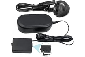 ENEGON ACK-E10 AC Power Adapter Replacement DR-E10 DC Coupler Charger Kit for Canon EOS Rebel T3, T5, T6, T7, T100 Kiss X50, Kiss X70, EOS 1100D, 1200D, 1300D, 2000D, 4000D Digital Cameras