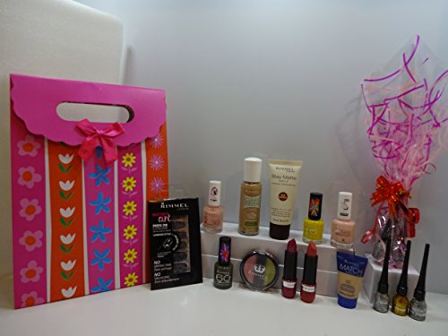 New Year Sale Now On ~ Further Deduction To Clear While Stock Last - Once It's Gone It's Gone! ~ Rimmel London Make Up Products x 10 In Gift Box + Free Rimmel Foundation + Free Gift Hamper With 3 x Laval Glitter Eyeliners ~~~~ 314~~~
