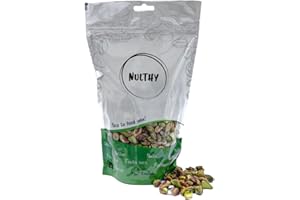 NULTHY - 500gr Pistacho Tostado BIO - Sin Cáscara - Sin Sal - Frutos Secos Naturales - Frutos Secos BIO - Cultivo Ecológico - Sin Gluten - Vegano