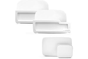 Generico Support de Péage Autoroutier Adhésif pour Voiture – Compatible avec Ulys, Bip&Go, Liber-t, Fulli (Dispositif Kapsch TRP-4010) – Fixation Solide sur Pare-Brise, Lot de 2 Pièces Blanches