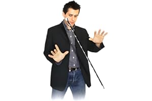 MilesMagic Magician's Dancing In Air Wand Floating 34'' Balanced Metal Cane Levitation Magic Trick