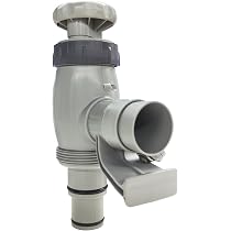 Ersatz-Ventilanschluss Für 38mm Schlauch – Kompatibel Mit Intex Poolpumpen 1500-4000 GPH, Grau
