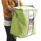 Tongshi Venta caliente Caja de almacenamiento portátil Organizador no tejido debajo de la cama bolsa de la caja de almacenaje del bolso (verde)