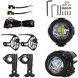 Renoble Motorrad Nebelscheinwerfer LED Zusatzscheinwerfer Zusatzlicht Blitzlichter Set Für Universal Und R1200GS F800GS Super