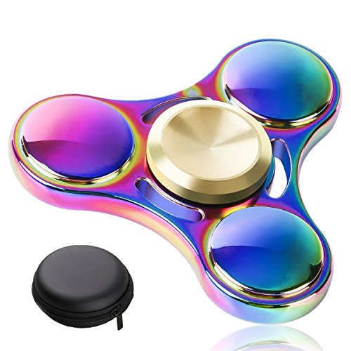 Preisvergleich Produktbild E2BUY® Farbe Metall Fidget Spinner Spielzeug, Hand Spinner, Erweiterte R188 Lager, Stress Reducer, - Perfekt für ADD, ADHS, Angst und Autismus erwachsene, Kinder (3 min +)