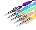 Premium Quality Professional Set of 5 Colourful Double Ended Nail Art Dotting and Marbling Tools / Accessories With 10 Dot Sizes By VAGA
