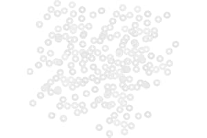 UXCELL sourcing map Silicone Joints Toriques 3mm OD 1mm ID 1mm Largeur VMQ Joint Étanchéité pour Compresseur Valves Tuyau Réparation Blanc Paquet de 200