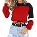 Produktbild Hmeng Langärmelige Einfache Art Hoodie Sweatshirt Jumper mit Kapuze Pullover (Rot, S)