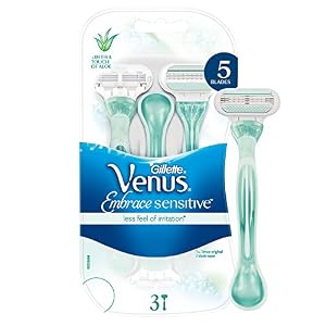 Gillette Venus Embrace Sensitive Women's Disposable Razors with 3 Blades - Image 2