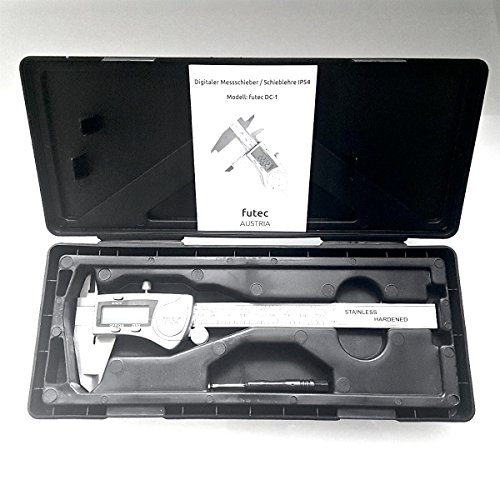 Digitale Schieblehre / Messschieber 150 mm IP 54 aus Edelstahl, + Aufbewahrungsbox - 5