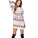 Produktbild ODRD Clearance Sale [S-2XL] Damen Kleider Kleid MäDchen Womens Christmas Party Xmas Print Langarm Minikleid Weihnachten Swing Spitzenkleid Minikleid Frauen Kleider Elegant Bodycon Dress Party