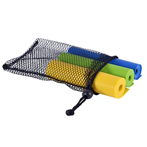 Fitnessband 3er Set im Beutel – Leicht | Medium | Stark – Fitnessband Trainingsband Gymnastikband - 5